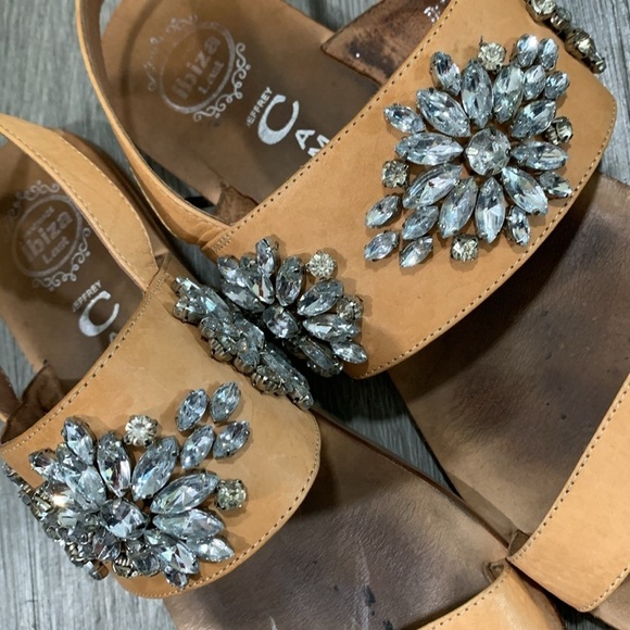 Jeffrey Campbell Dola Jeweled Leather Sandals size 9 - Picture 8 of 10